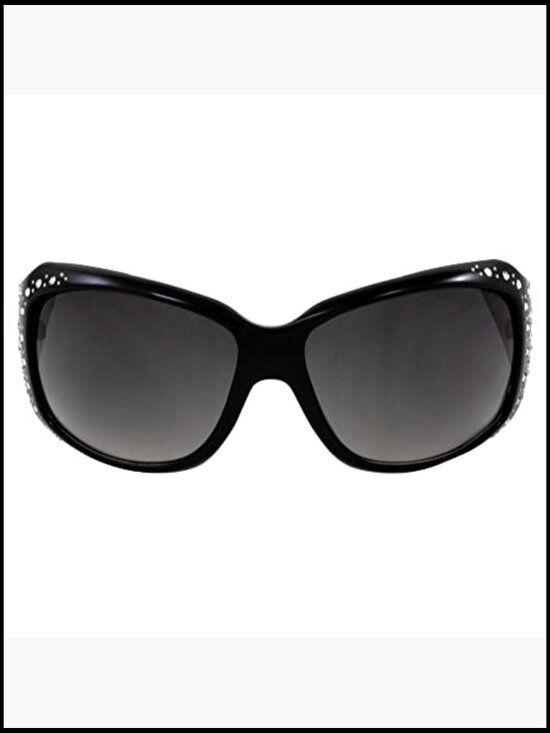 Studded Horseshoe Sunglasses with Rhinestones & Metal Accents main image 5